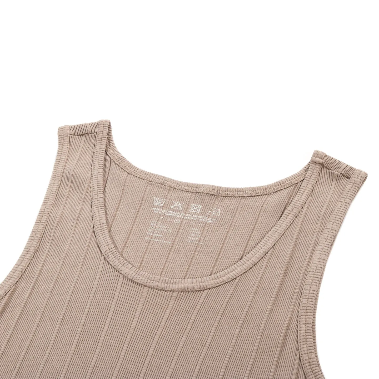 MFPEN RIB TANK TOP TAUPE