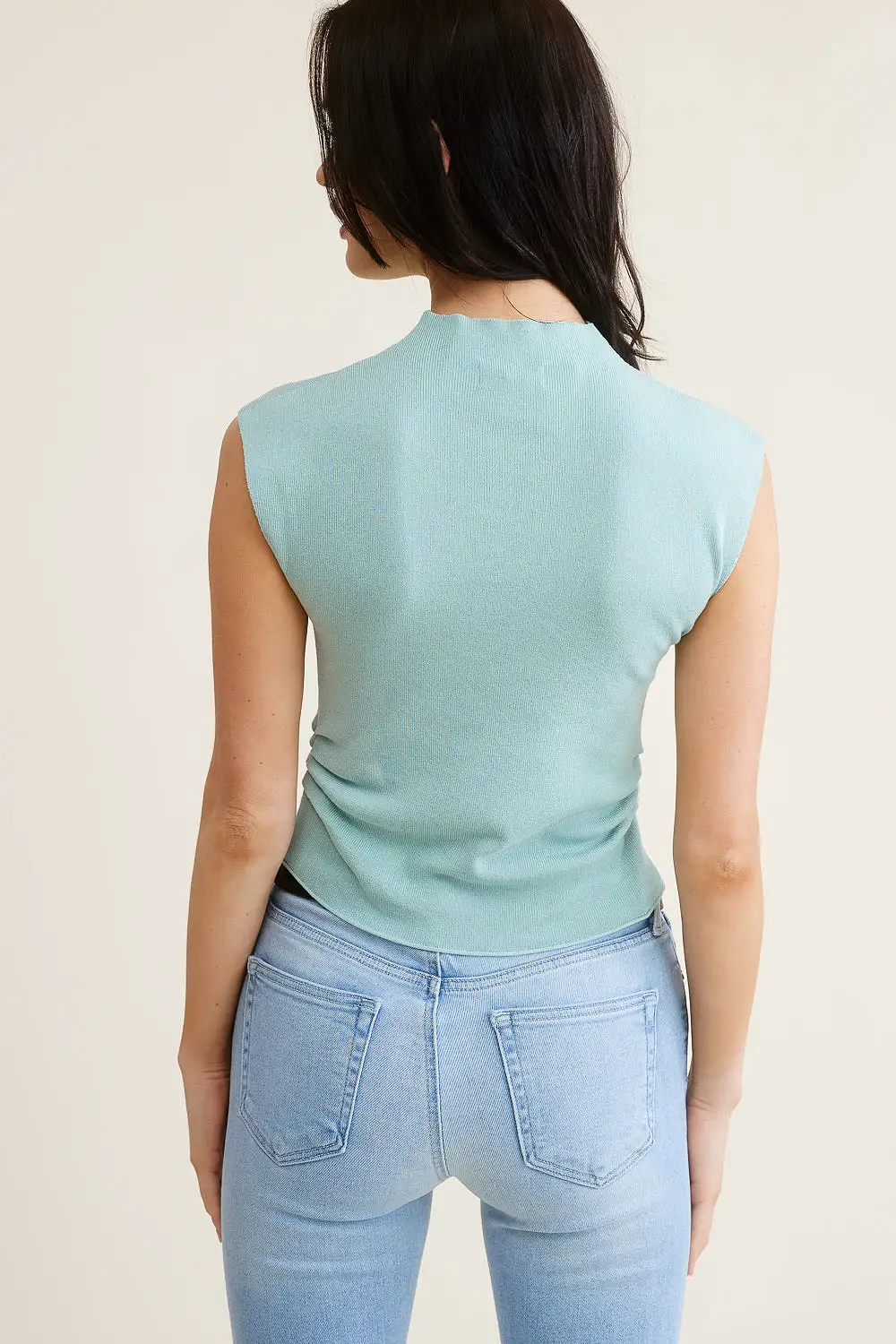 Mint Mock Neck Top