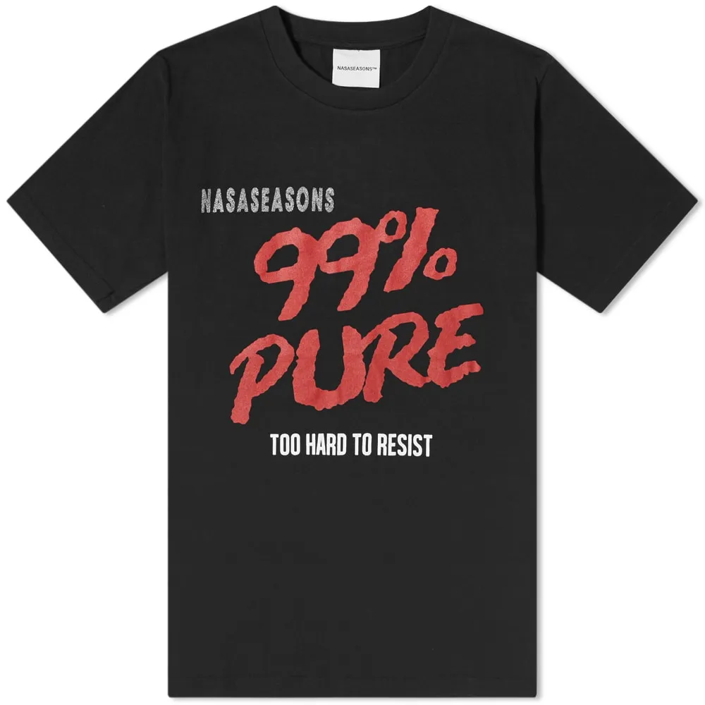 NASASEASONS Pure Glitter Logo T-ShirtBlack