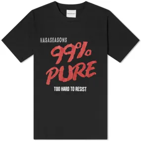 NASASEASONS Pure Glitter Logo T-ShirtBlack