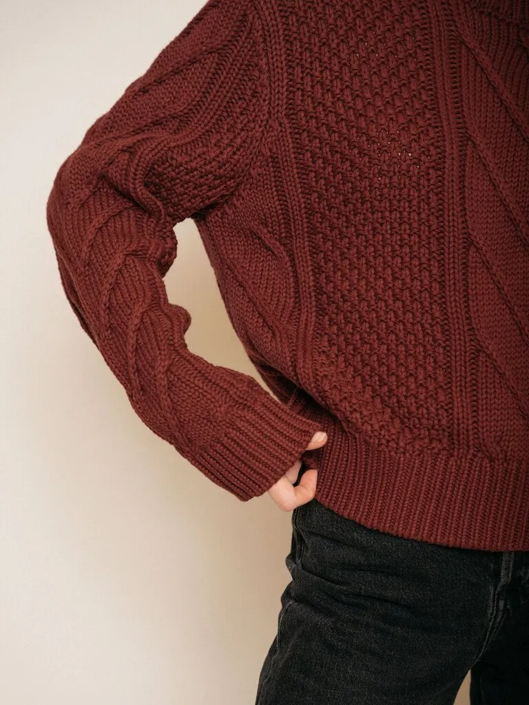 NEPTUNE SWEATER IN MULLED WINE