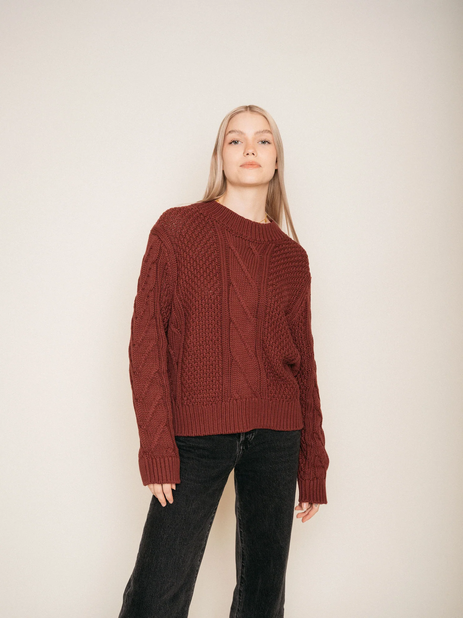 NEPTUNE SWEATER IN MULLED WINE