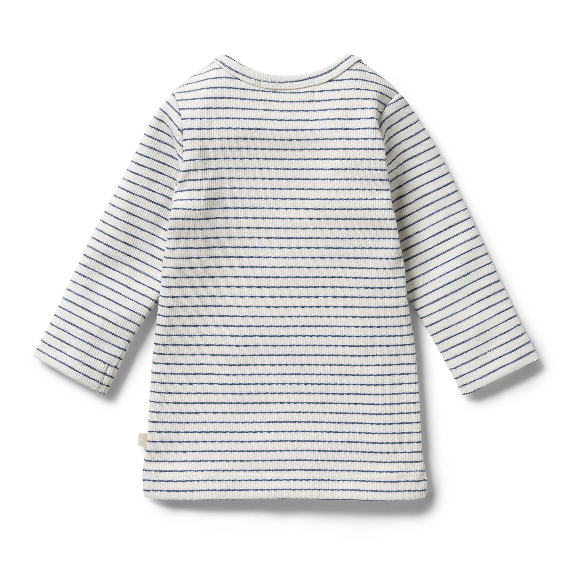 Organic Stripe Rib Top, Blue Depths