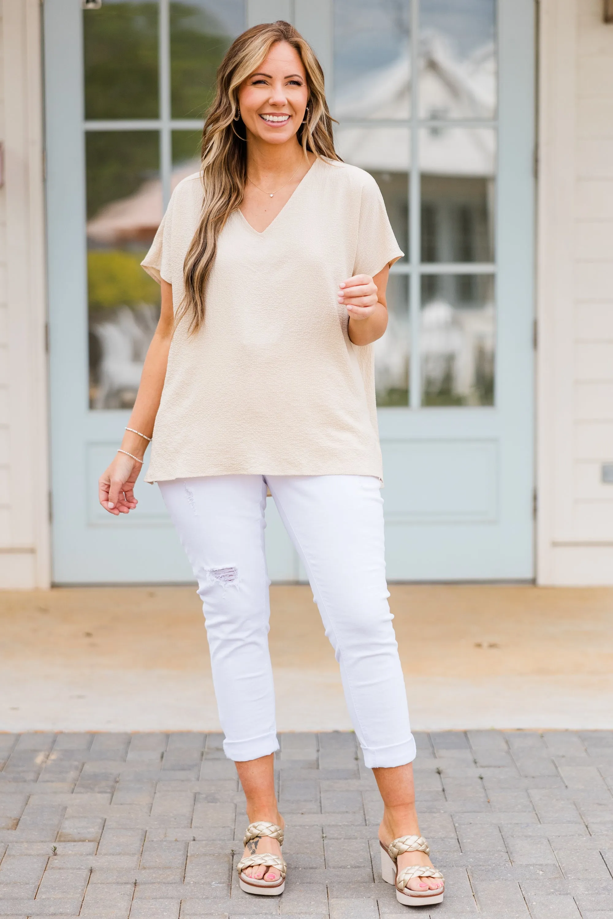 Our Oasis Top, Taupe