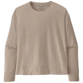 Patagonia Women's Shroom Taupe Long-Sleeved Glorya Twist Top