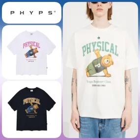 Phyps Department  |Unisex U-Neck Cotton Oversized Logo T-Shirts