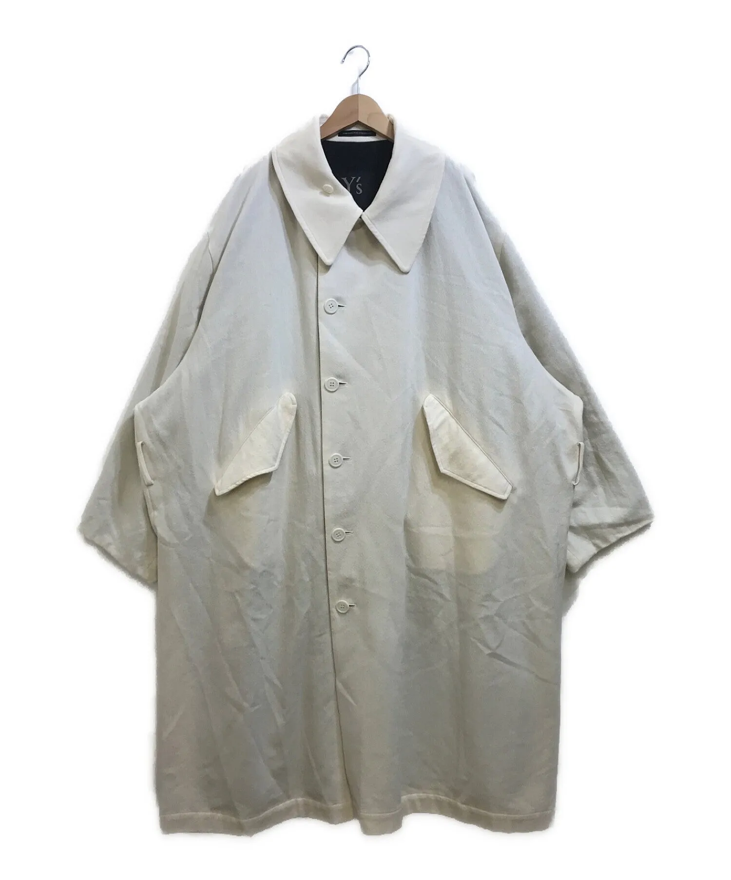 [Pre-owned] Y's BRUSHED SURGE/TAFFETA REVERSIBLE COAT YR-C05-800