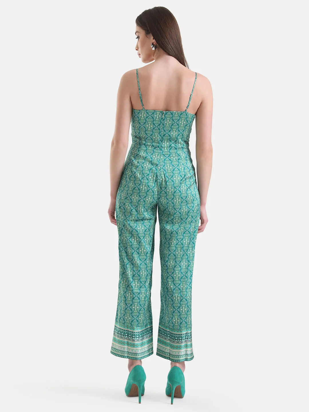 Printed Tie-Knot Jumpsuit