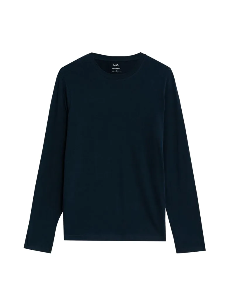 Pure Cotton Long Sleeve T-Shirt