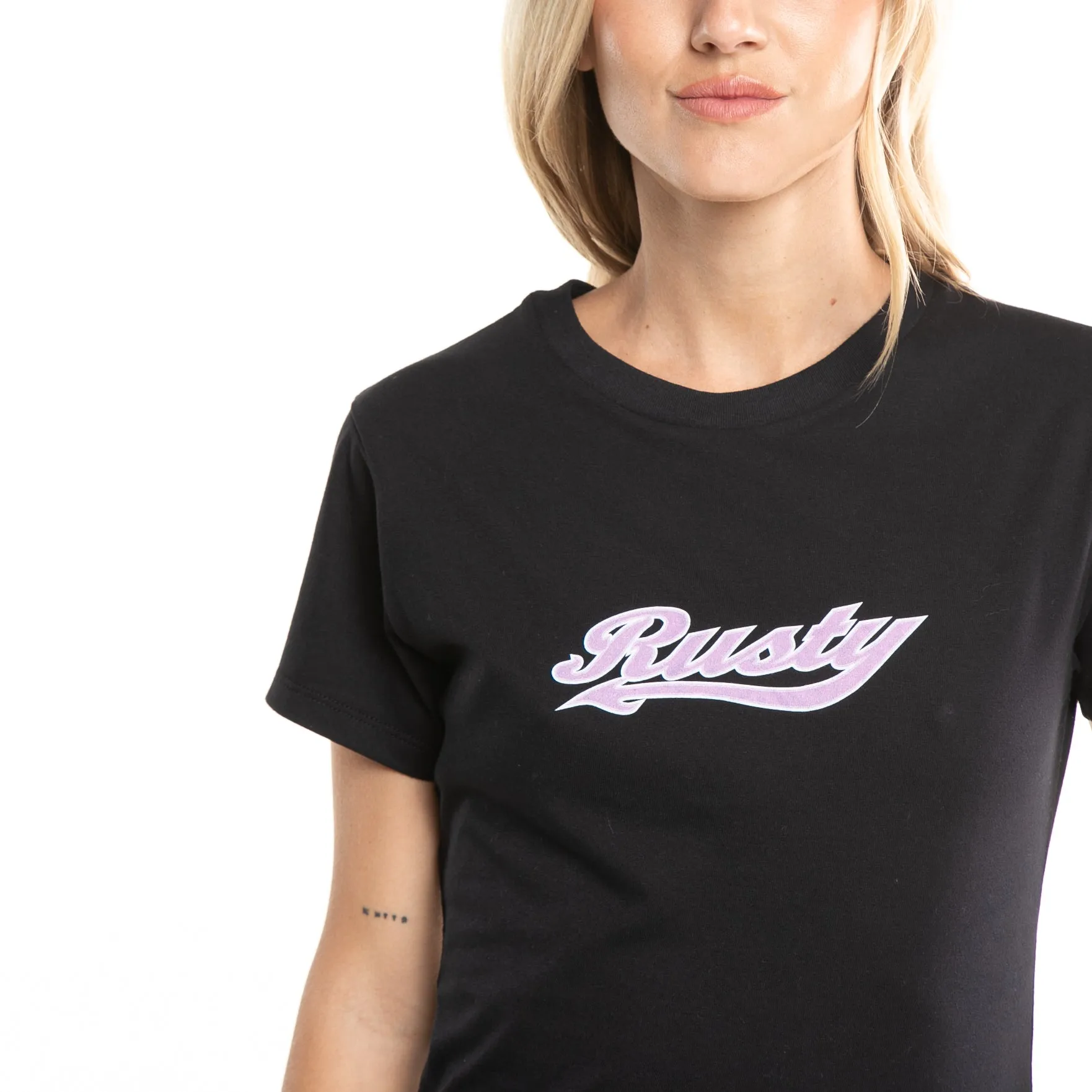 Remera Mc Rusty Norty Skimmer Baby Tee Ld Black