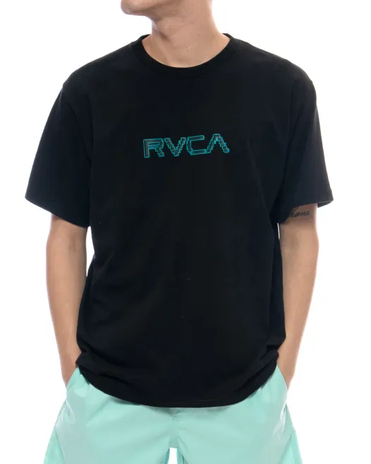 RVCA  |Plain Short Sleeves Logo T-Shirts