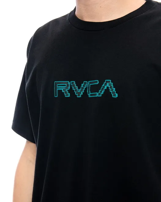 RVCA  |Plain Short Sleeves Logo T-Shirts