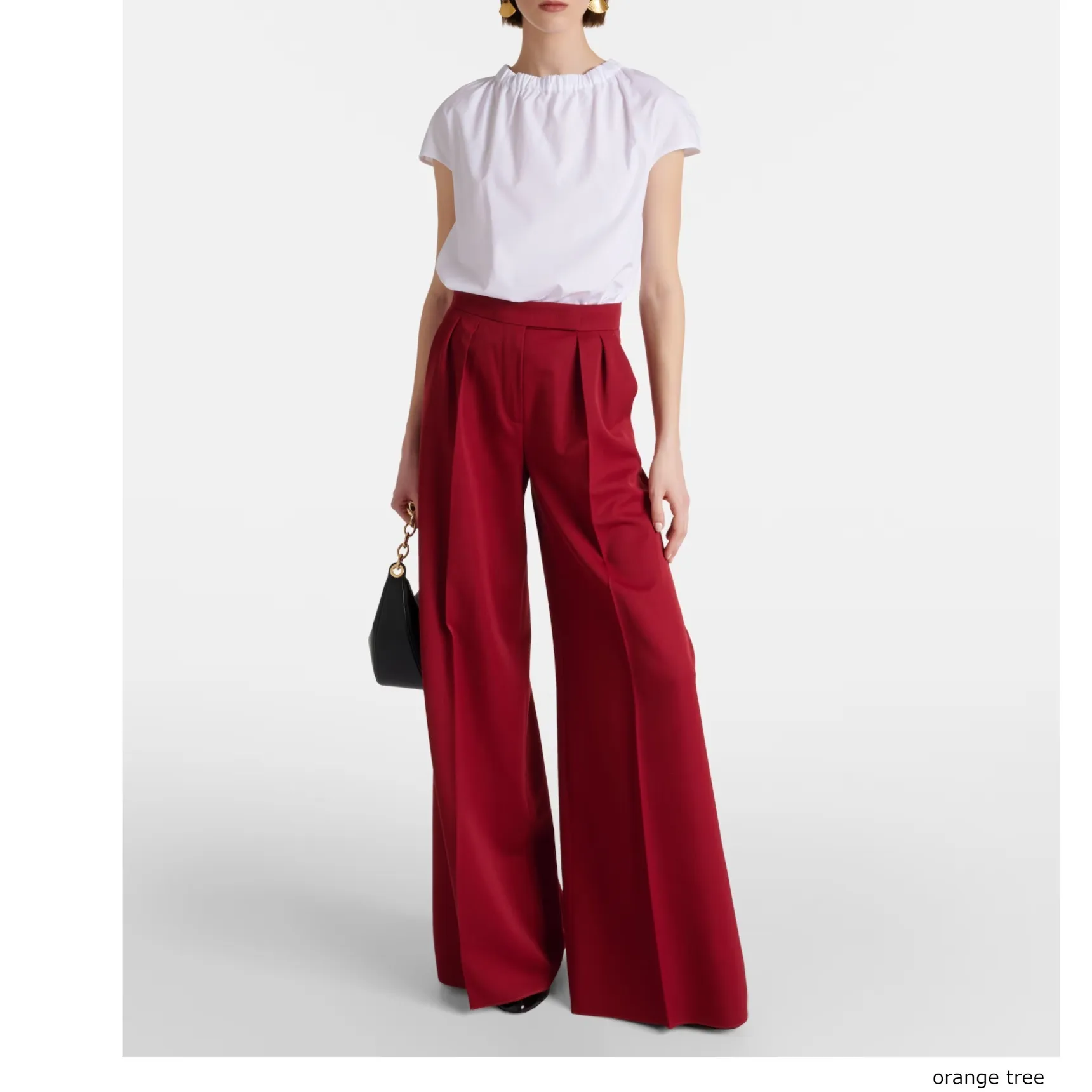 S Max Mara  |Plain Cotton Short Sleeves Elegant Style Shirts & Blouses