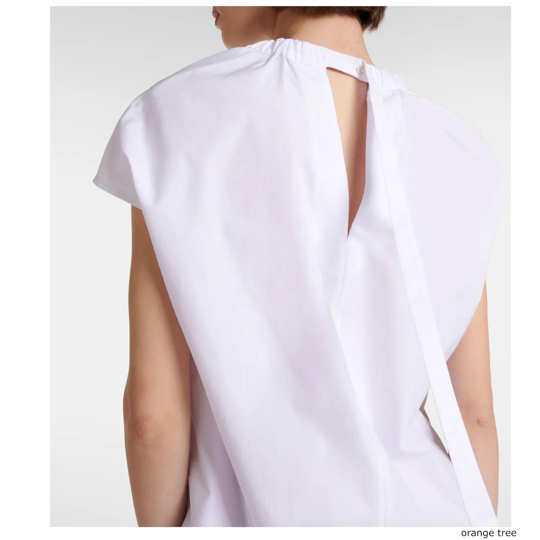 S Max Mara  |Plain Cotton Short Sleeves Elegant Style Shirts & Blouses