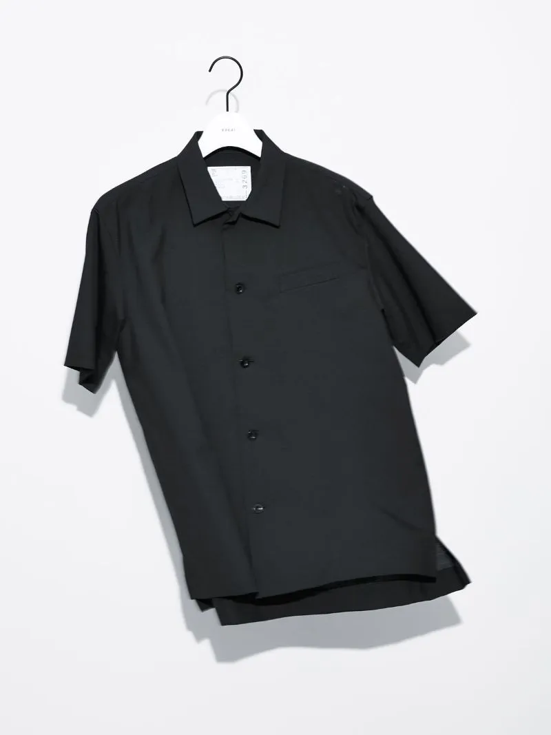 sacai  |Nylon Street Style Plain Short Sleeves Logo Designers Shirts