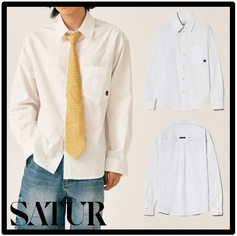 SATUR  |Street Style Logo Shirts