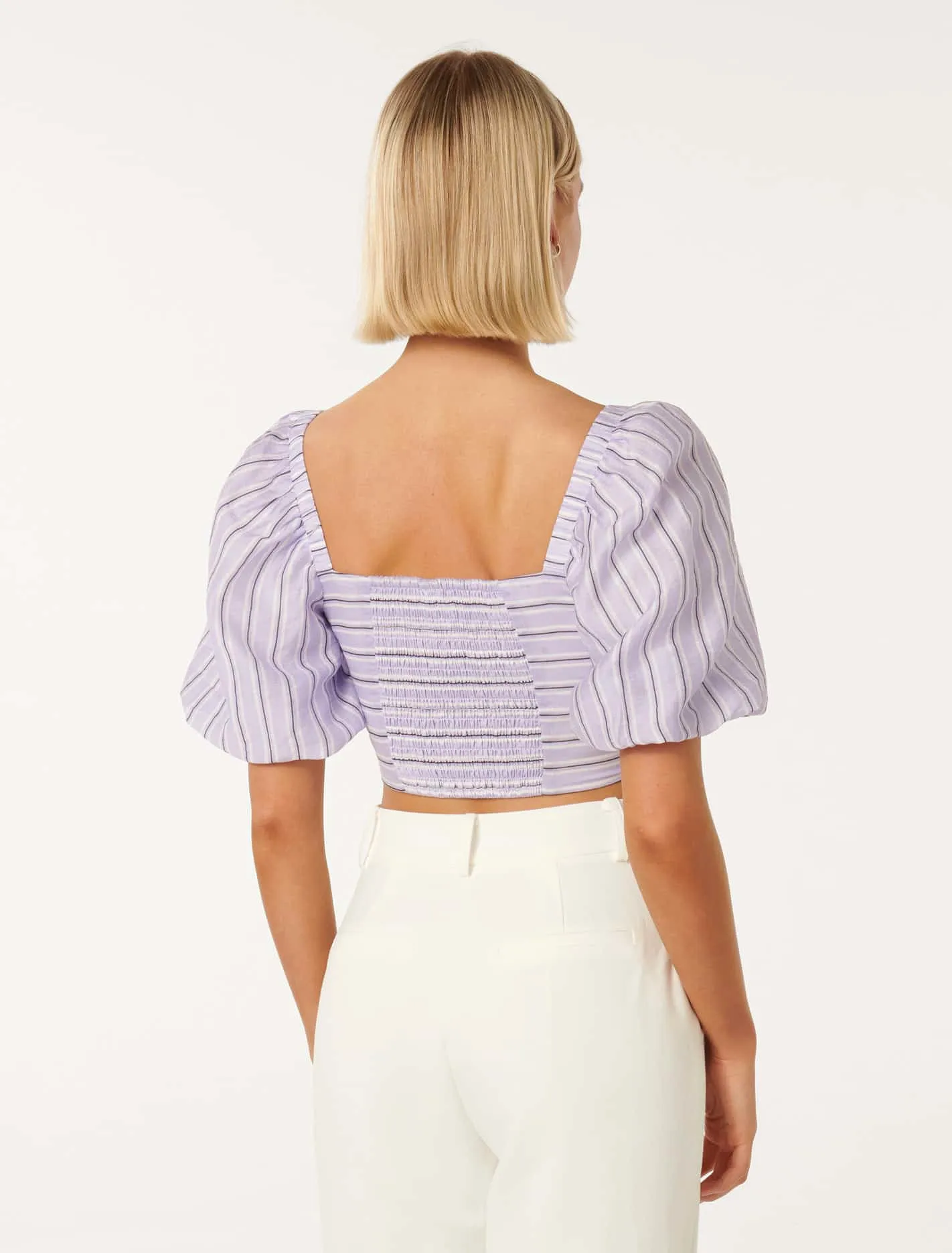 Shay Stripe Puff Sleeve Top