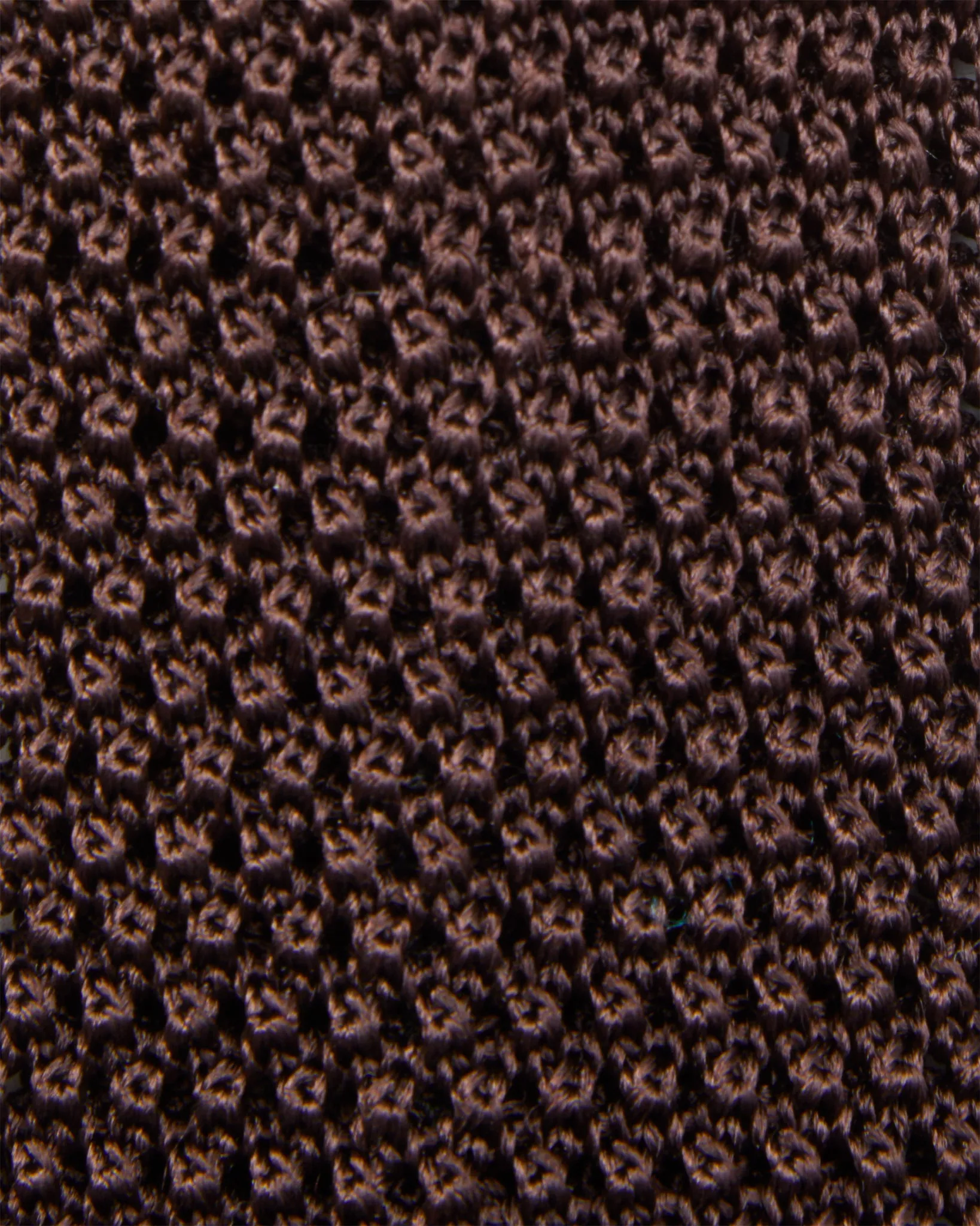 Silk Knit Tie in Chocolate