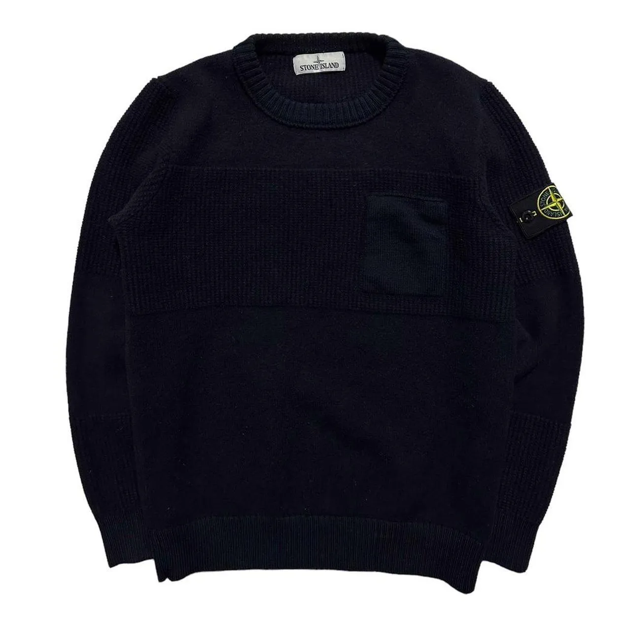 Stone Island Side Pocket Knit Pullover Jumper