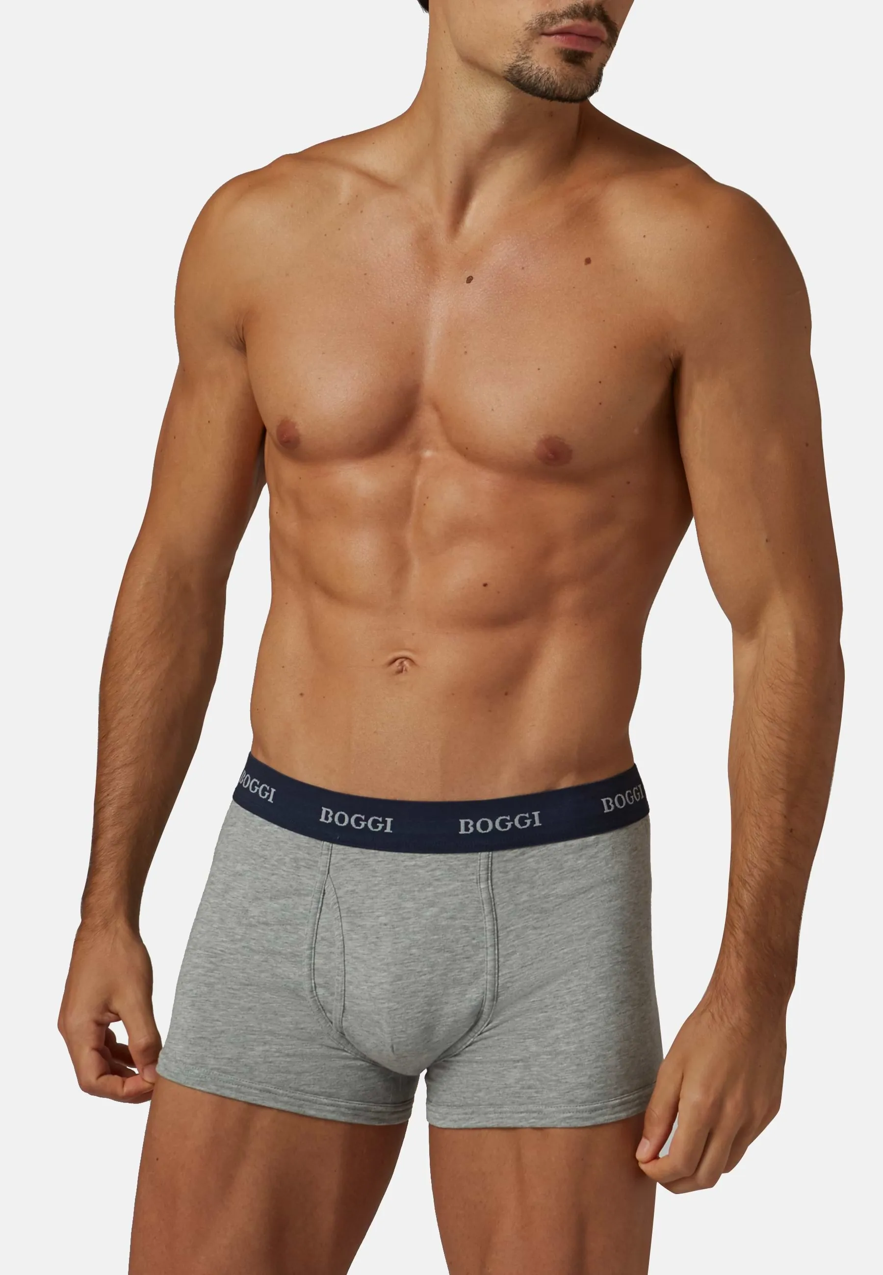 Stretch Cotton Jersey Boxer Shorts