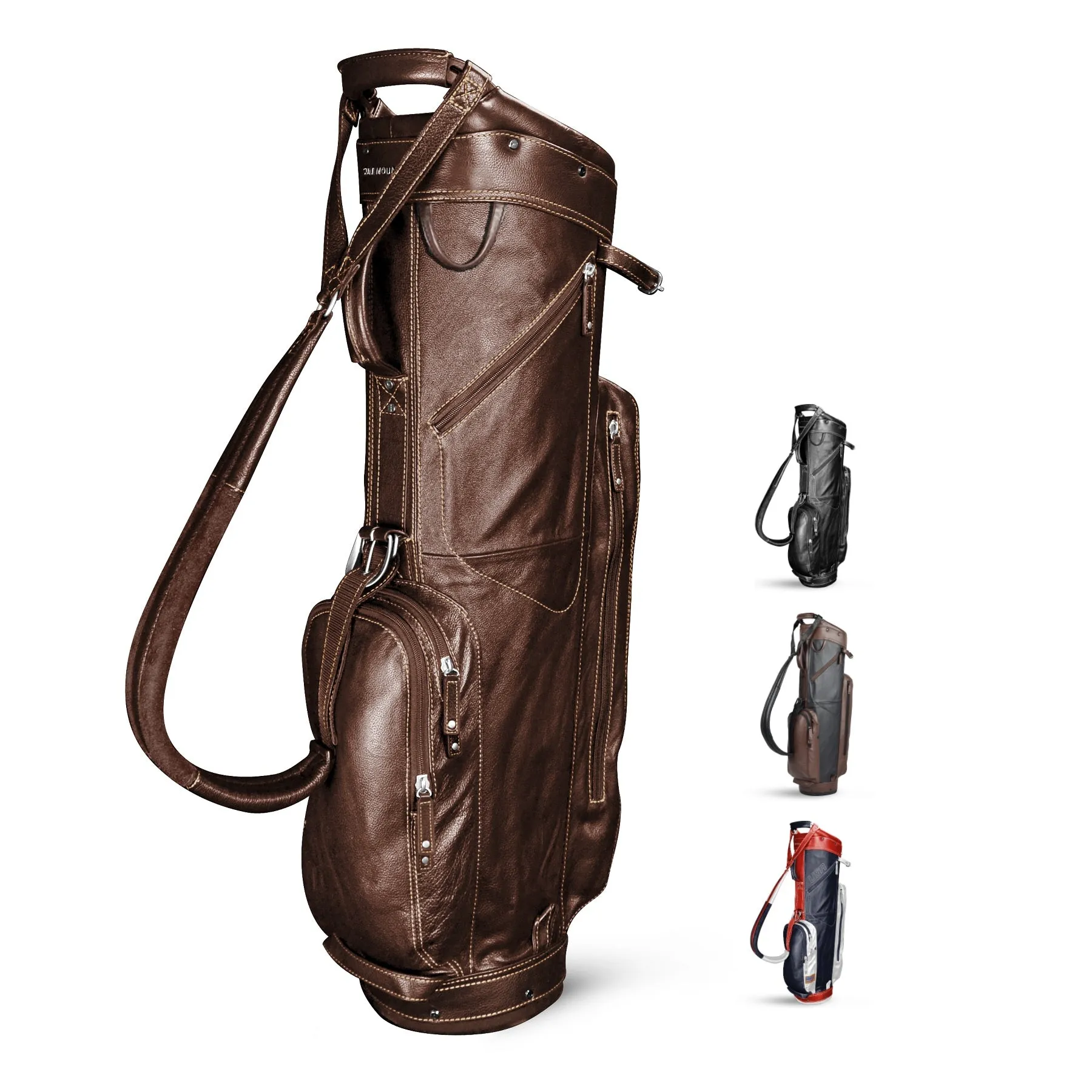 Sun Mountain Golf Leather Cart Bag