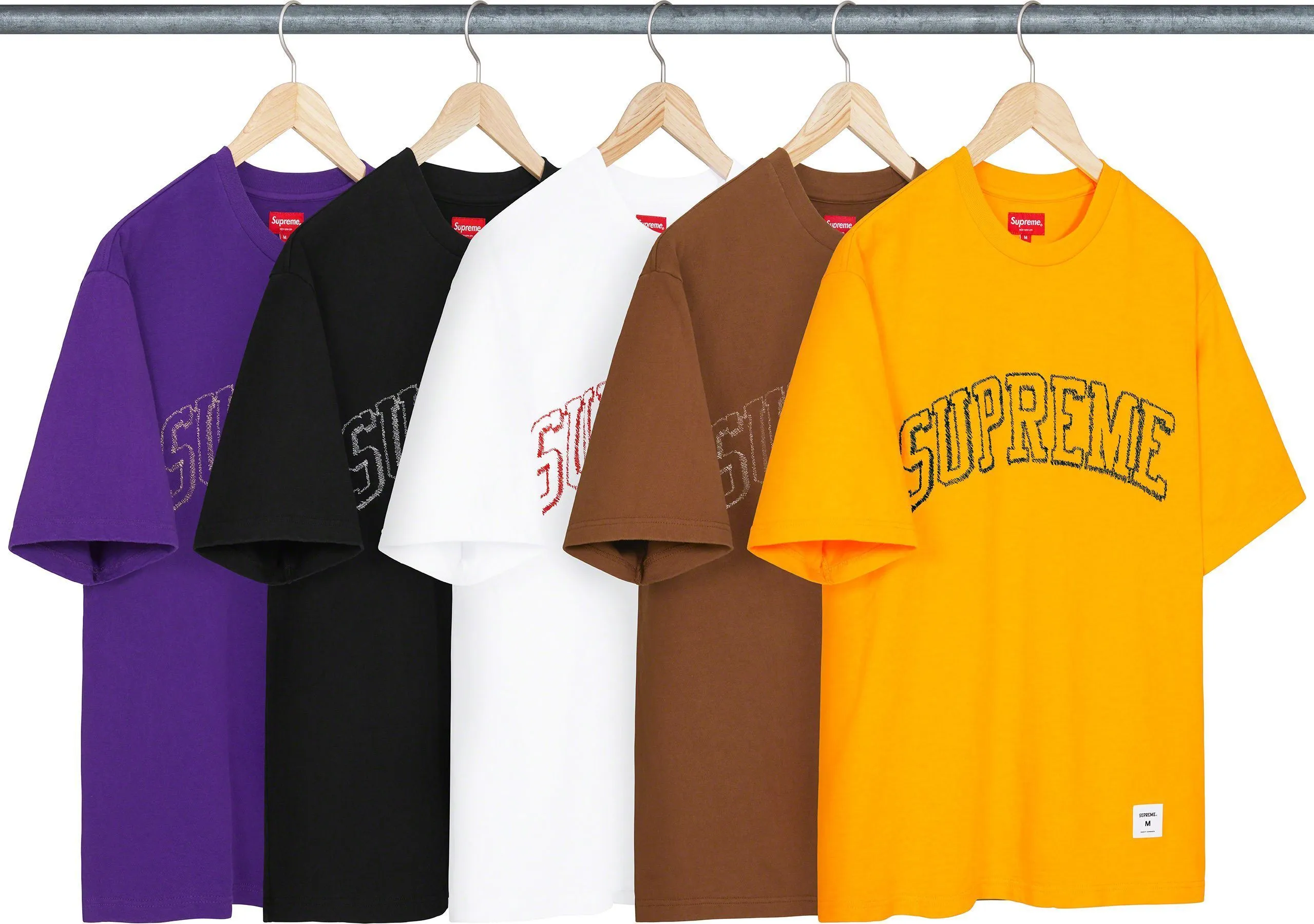 Supreme  |Unisex Street Style Cotton Short Sleeves Logo Skater Style