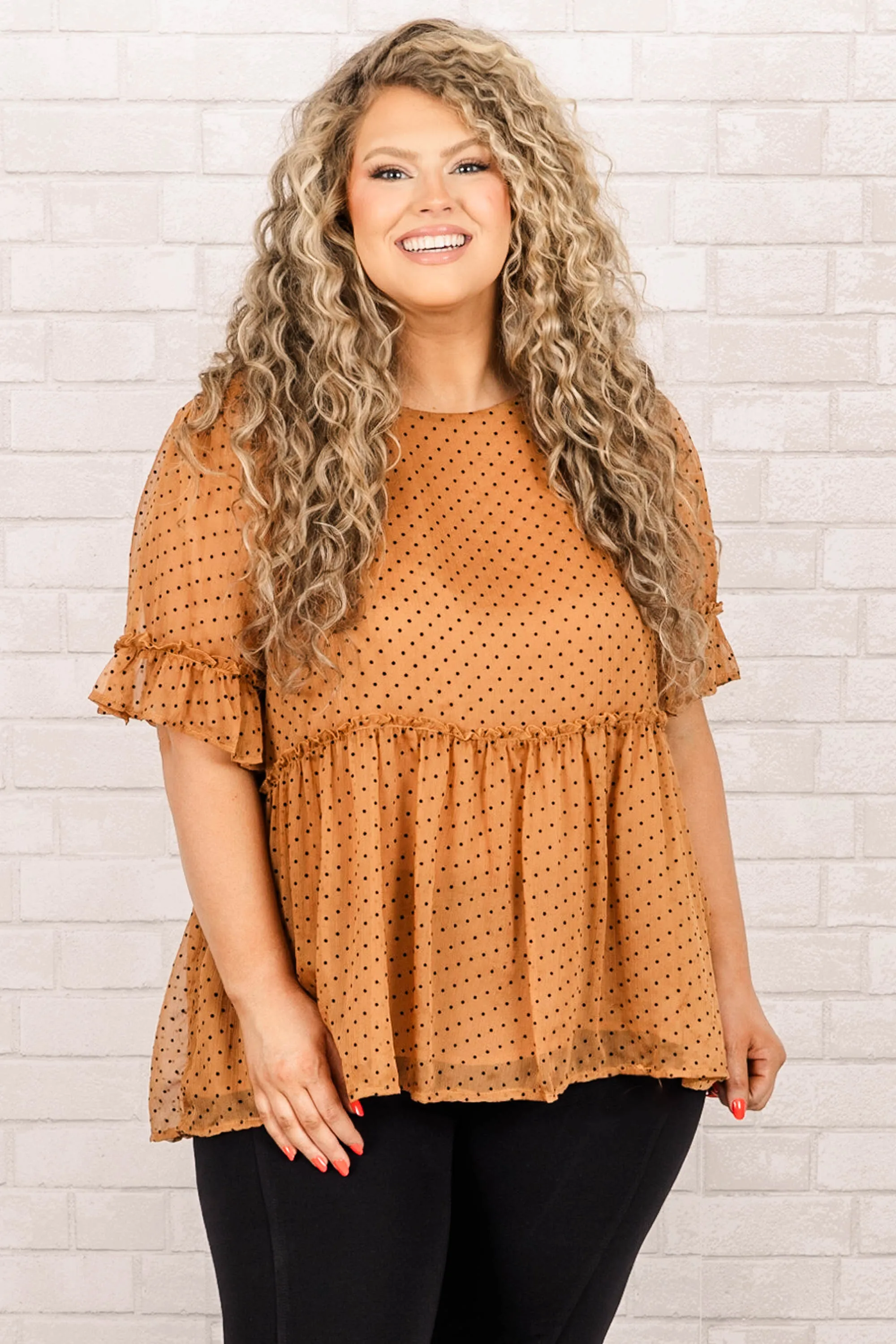 Take Me To Your Heart Top, Taupe