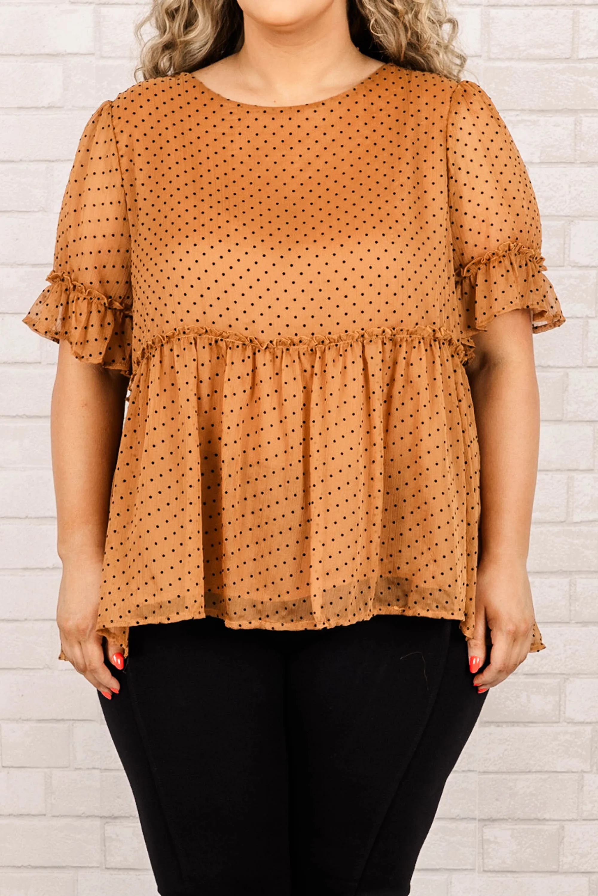 Take Me To Your Heart Top, Taupe