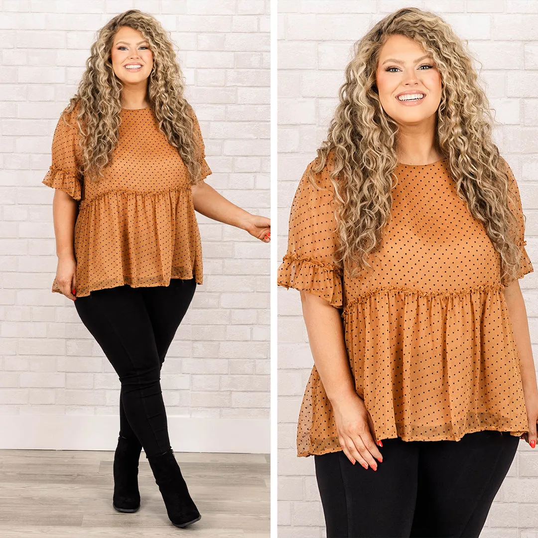 Take Me To Your Heart Top, Taupe