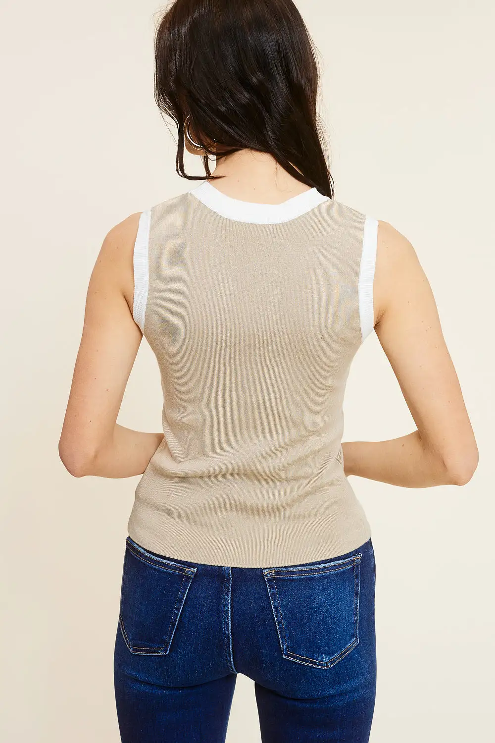 Taupe Knit Tank Top