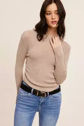 Taupe Long Sleeve Top