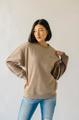 The Don't Know, Don't Care Pullover in Taupe