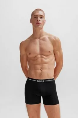 Three-pack of boxer briefs in stretch cotton