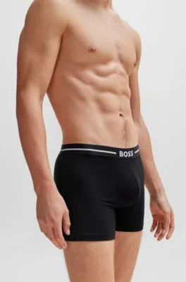 Three-pack of boxer briefs in stretch cotton