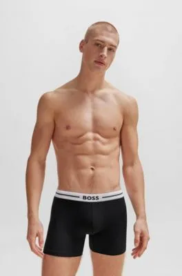 Three-pack of boxer briefs in stretch cotton