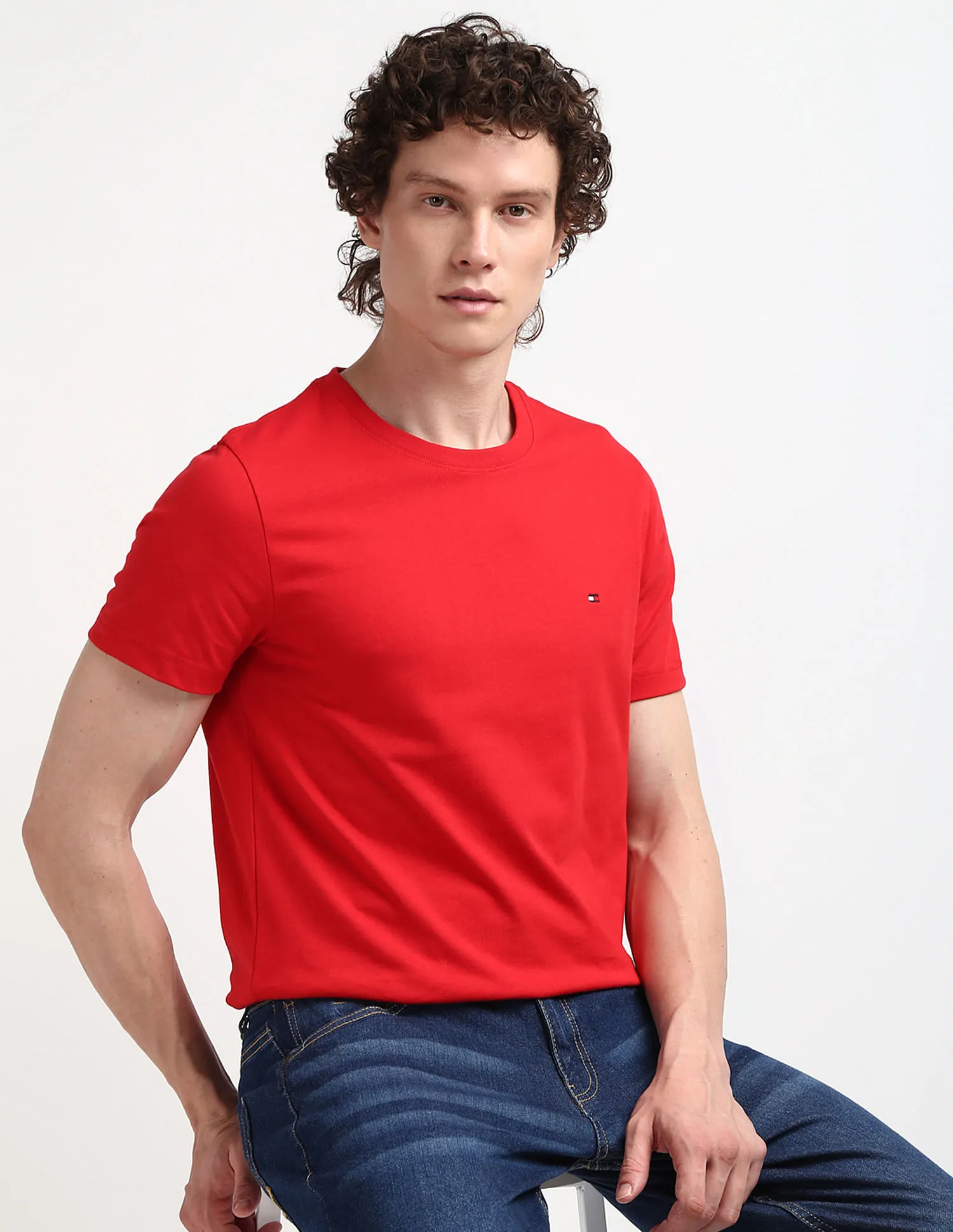 Tommy Hilfiger Pure Cotton Essential Solid T-Shirt