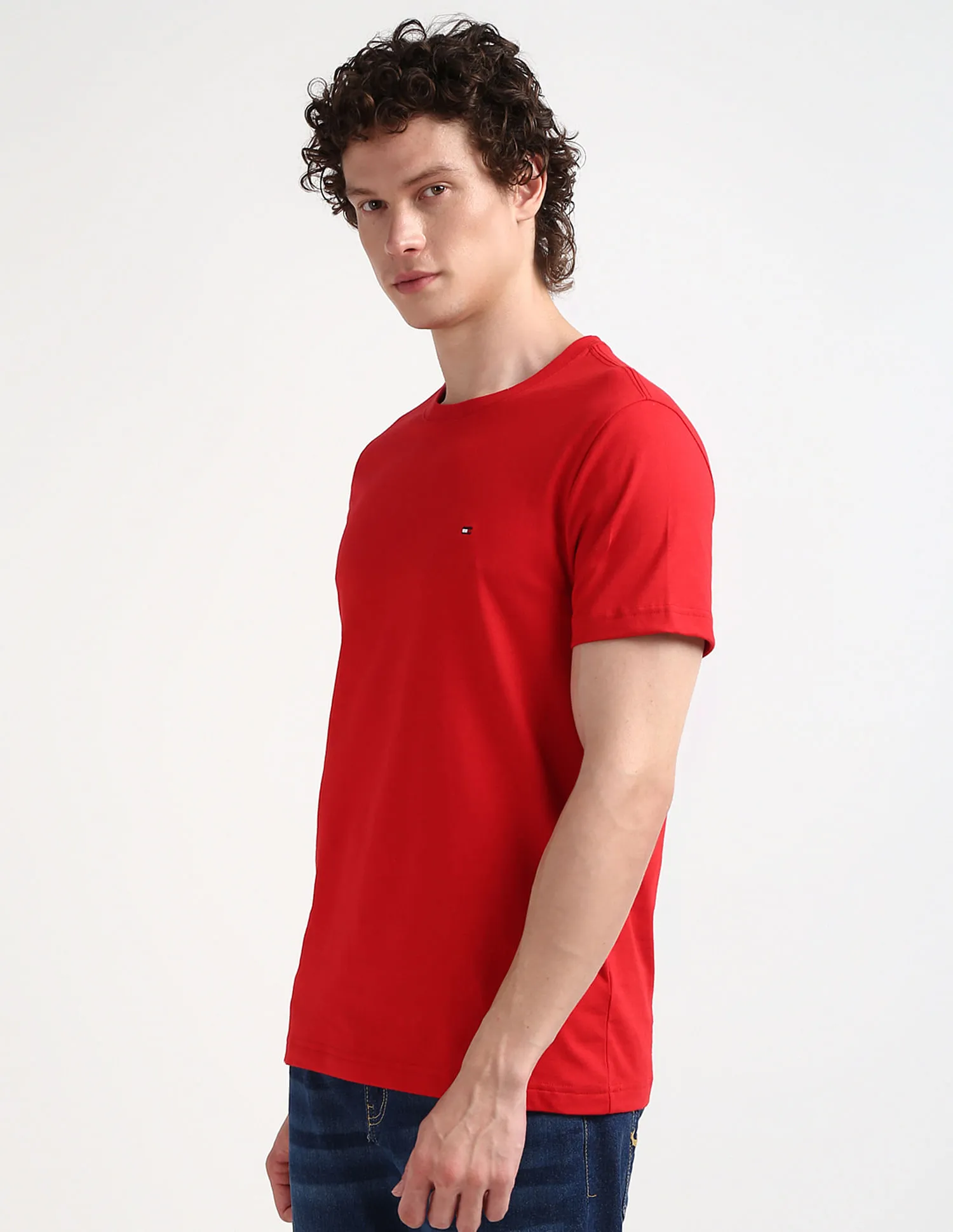 Tommy Hilfiger Pure Cotton Essential Solid T-Shirt