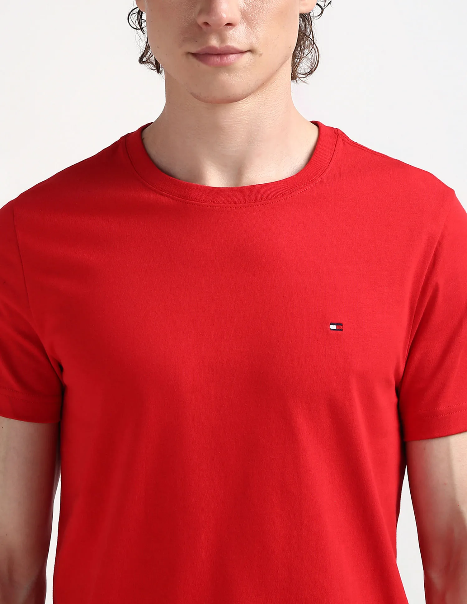 Tommy Hilfiger Pure Cotton Essential Solid T-Shirt