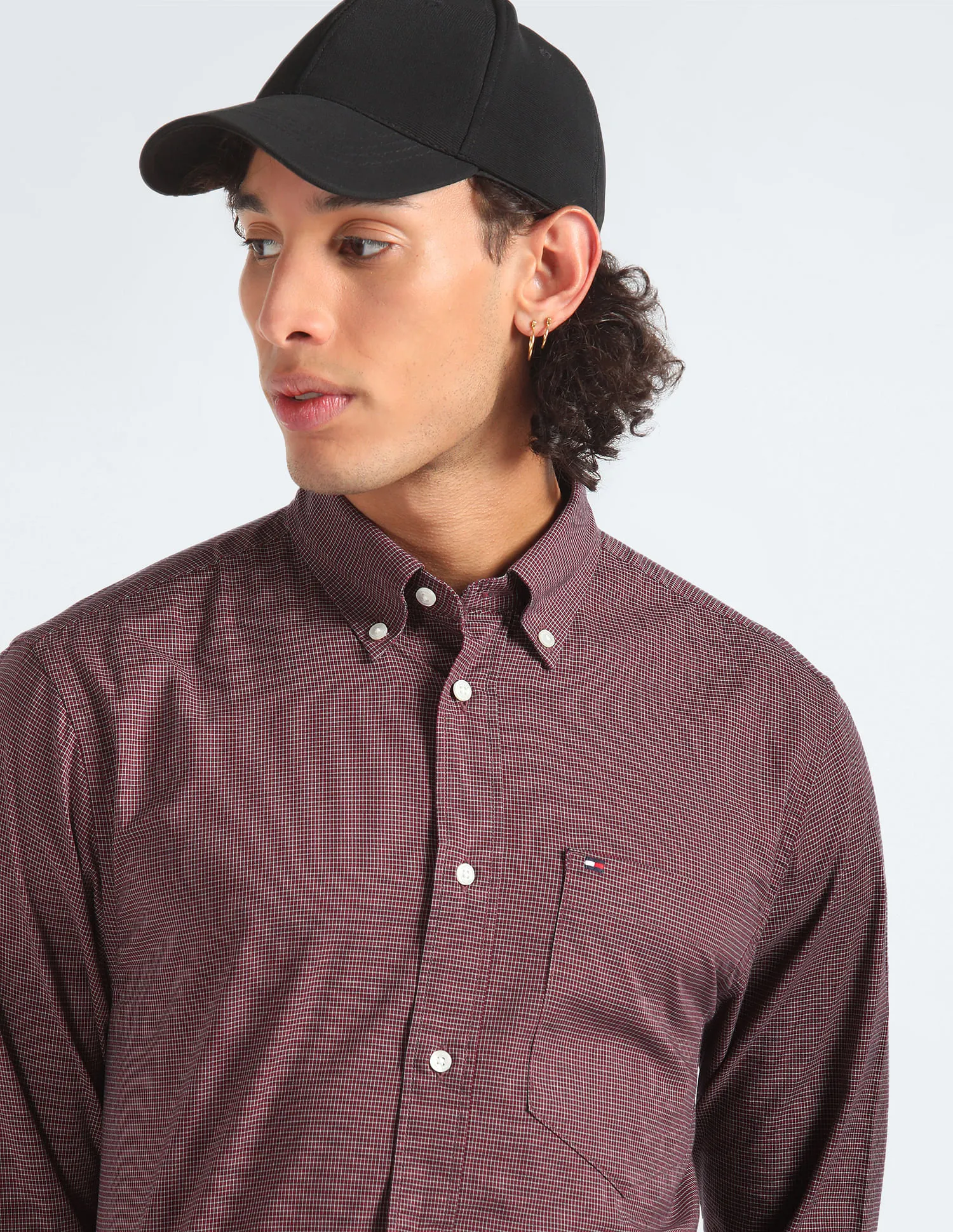 Tommy Hilfiger Pure Cotton Houndstooth Shirt