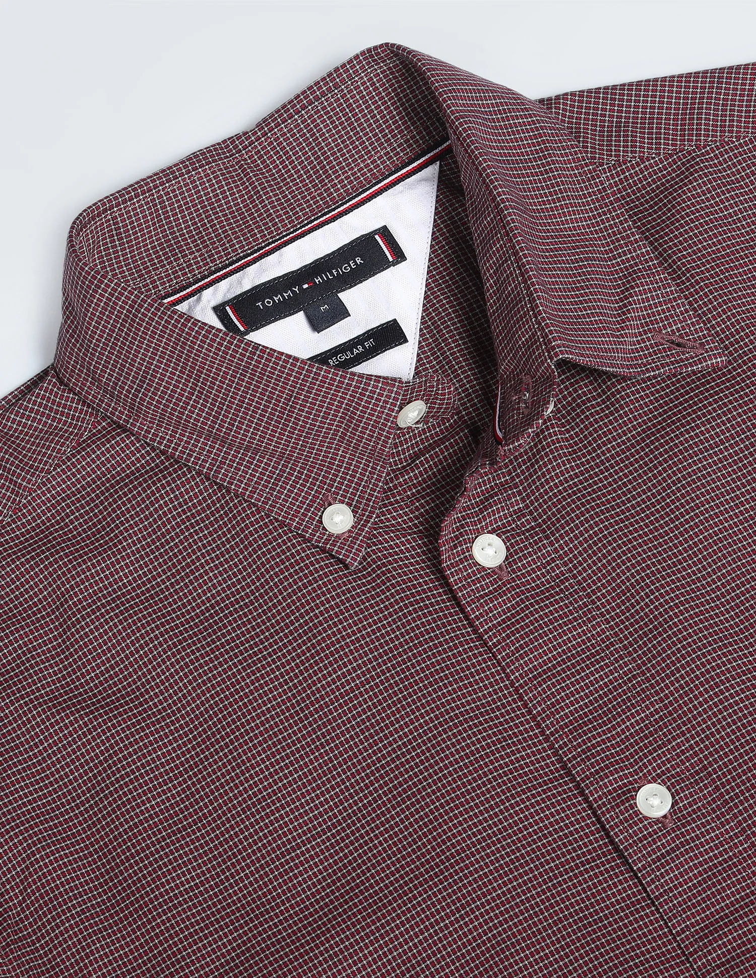 Tommy Hilfiger Pure Cotton Houndstooth Shirt