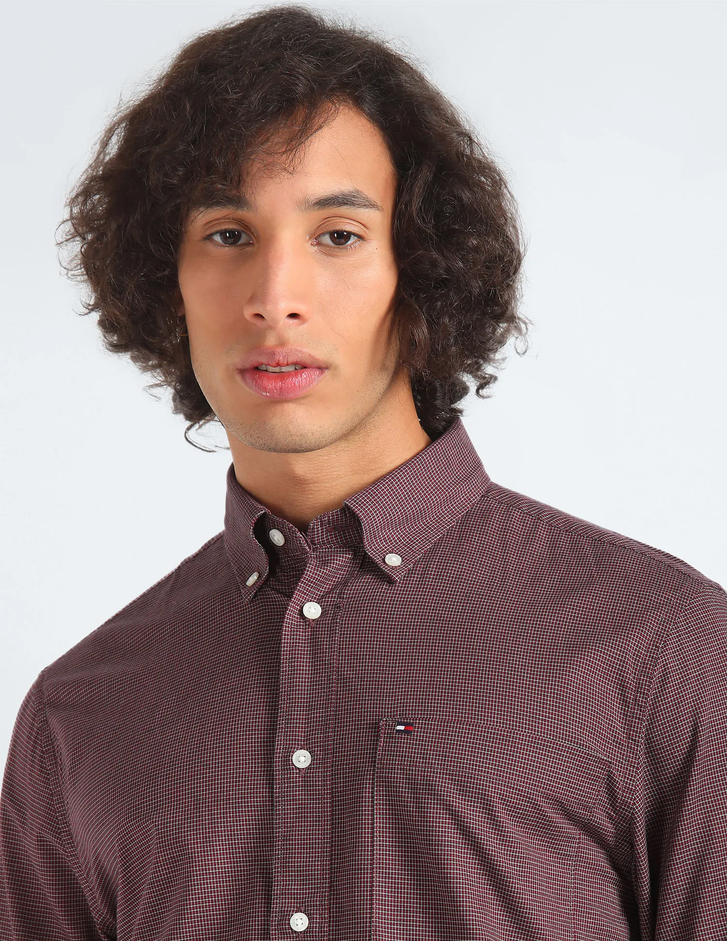 Tommy Hilfiger Pure Cotton Houndstooth Shirt