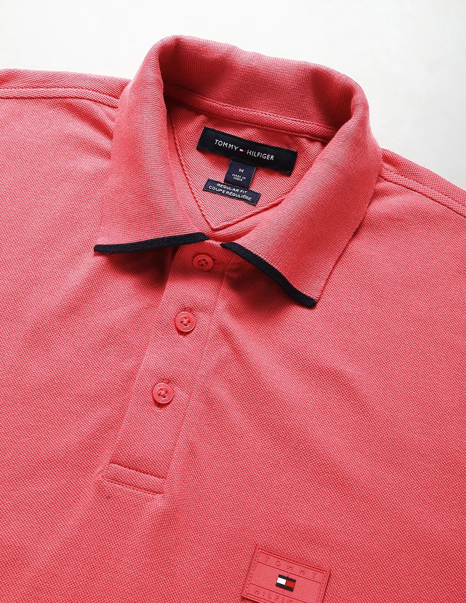 Tommy Hilfiger Pure Cotton Solid Polo Shirt