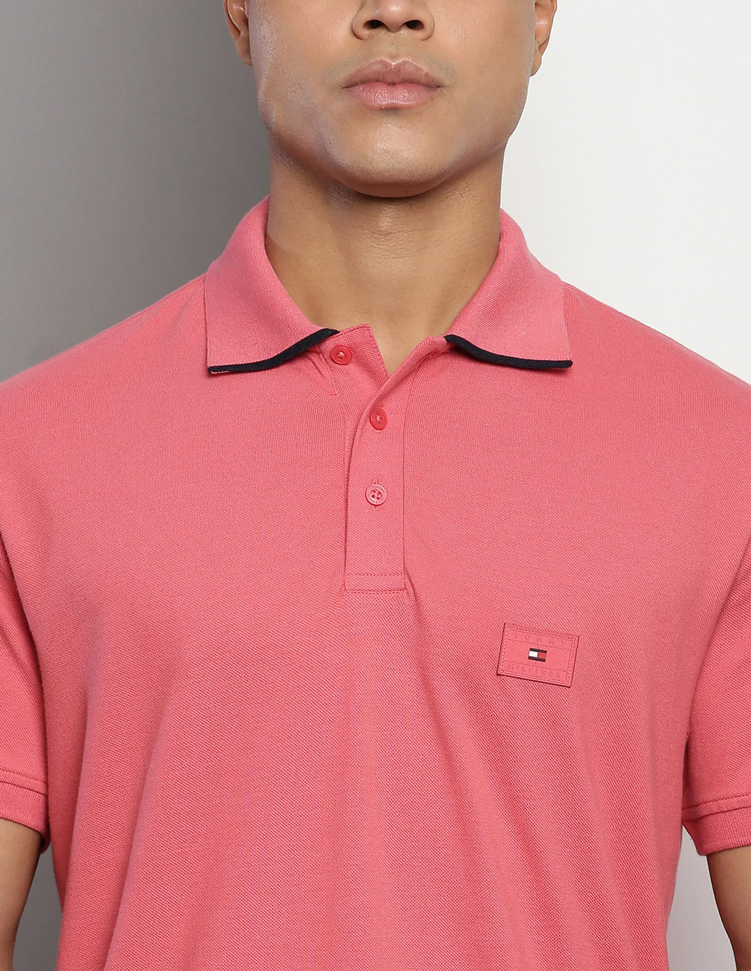 Tommy Hilfiger Pure Cotton Solid Polo Shirt