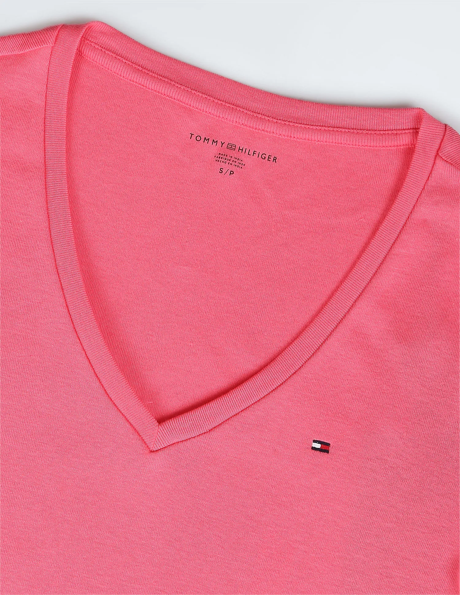 Tommy Hilfiger V-Neck Pure Cotton T-Shirt