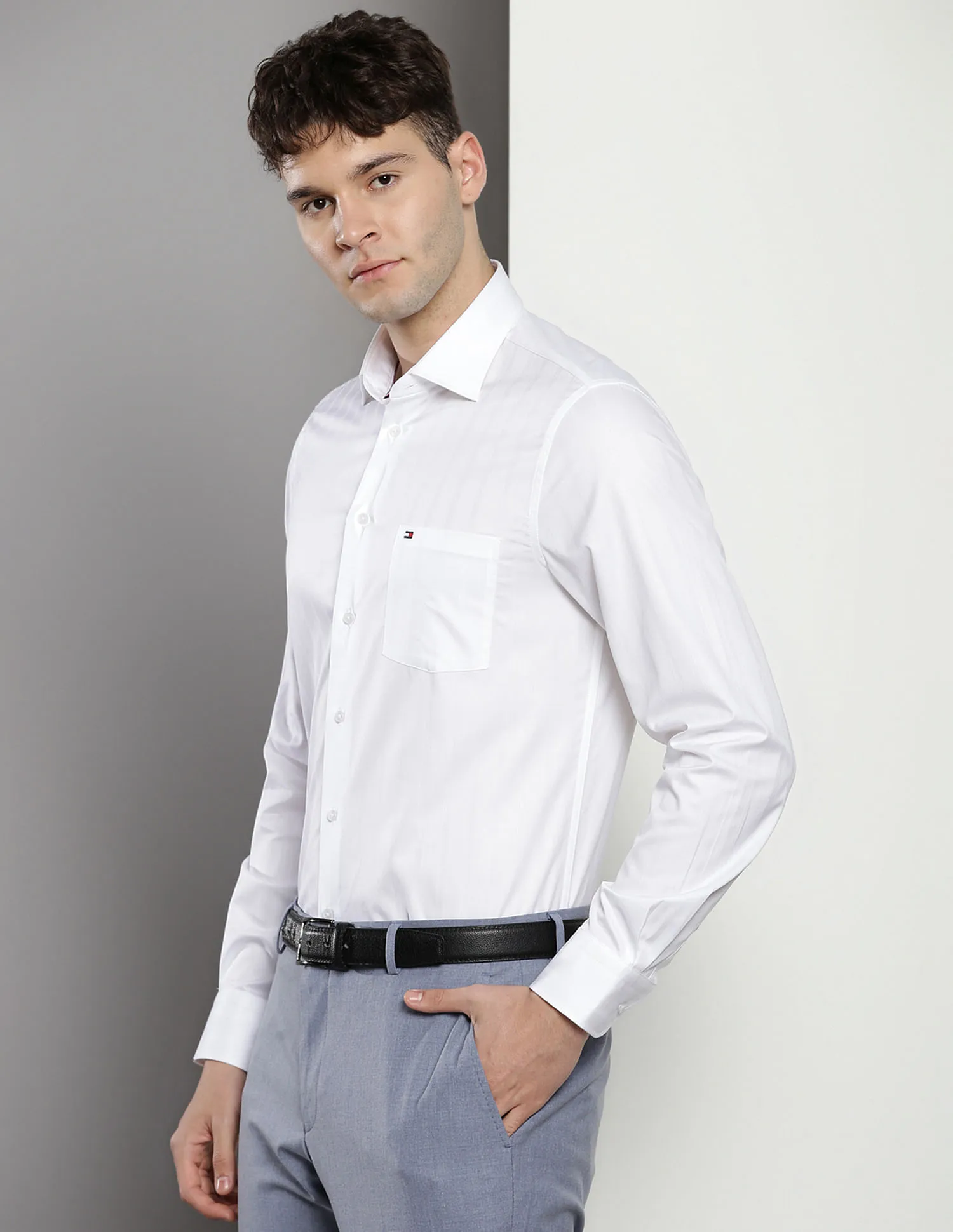 Tommy Hilfiger Vertical Stripe Pure Cotton Shirt