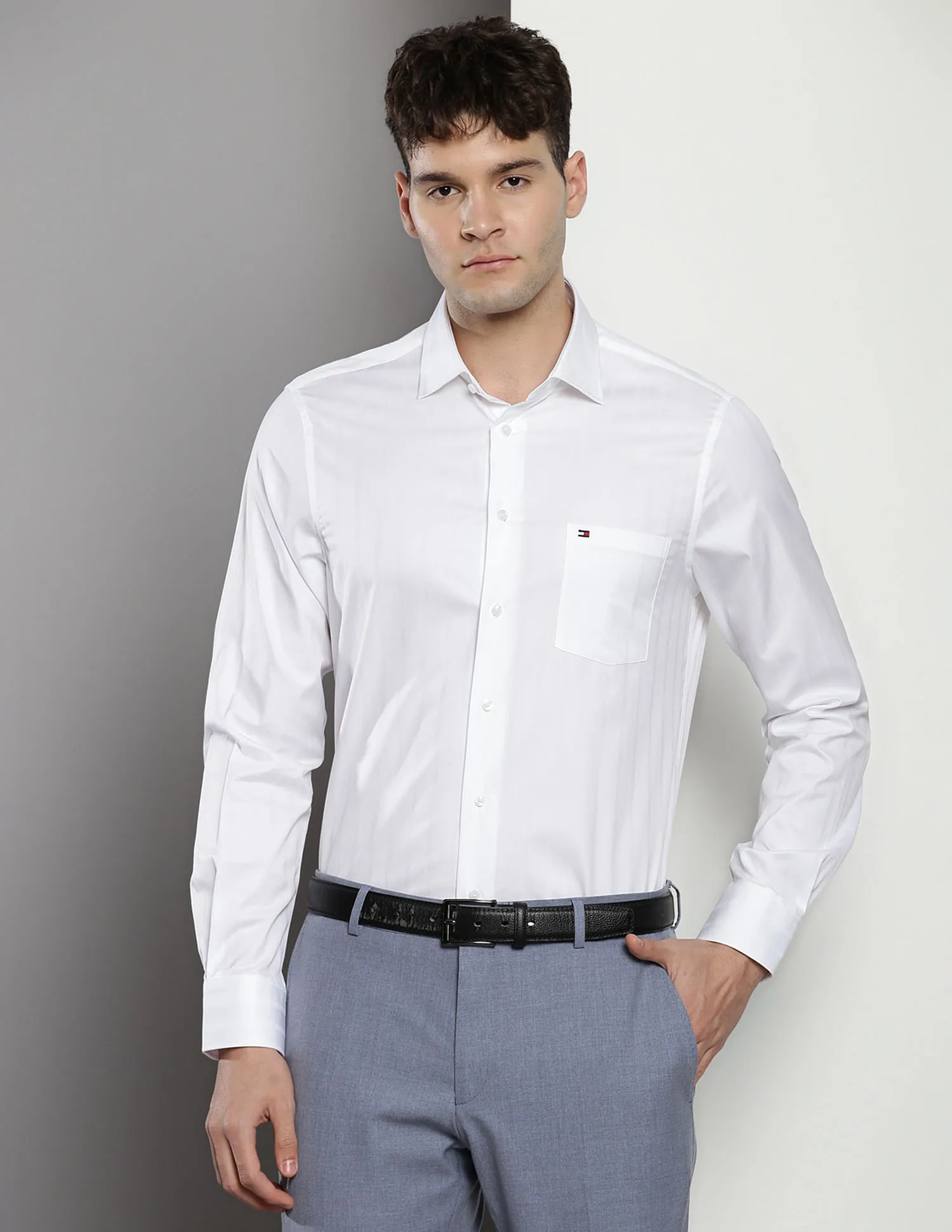 Tommy Hilfiger Vertical Stripe Pure Cotton Shirt