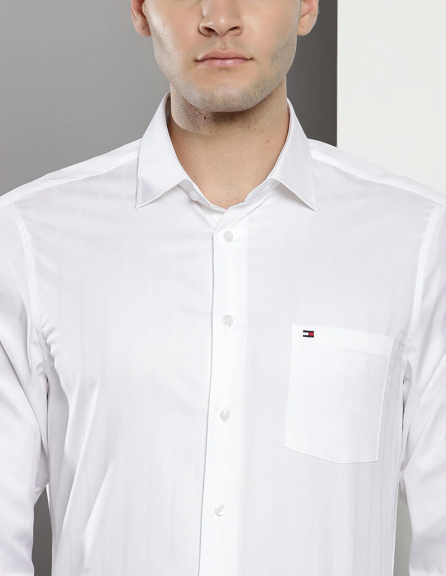 Tommy Hilfiger Vertical Stripe Pure Cotton Shirt