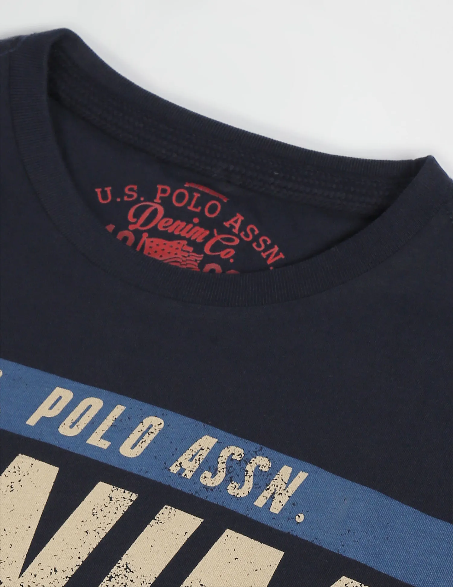 U.S. Polo Assn. Denim Co. Pure Cotton Brand Print T-Shirt