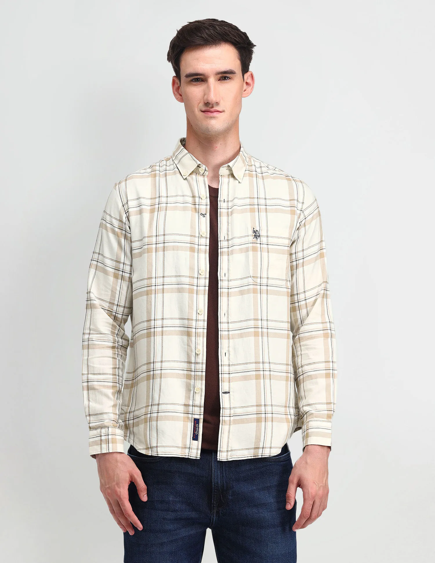 U.S. Polo Assn. Denim Co. Tartan Check Pure Cotton Shirt