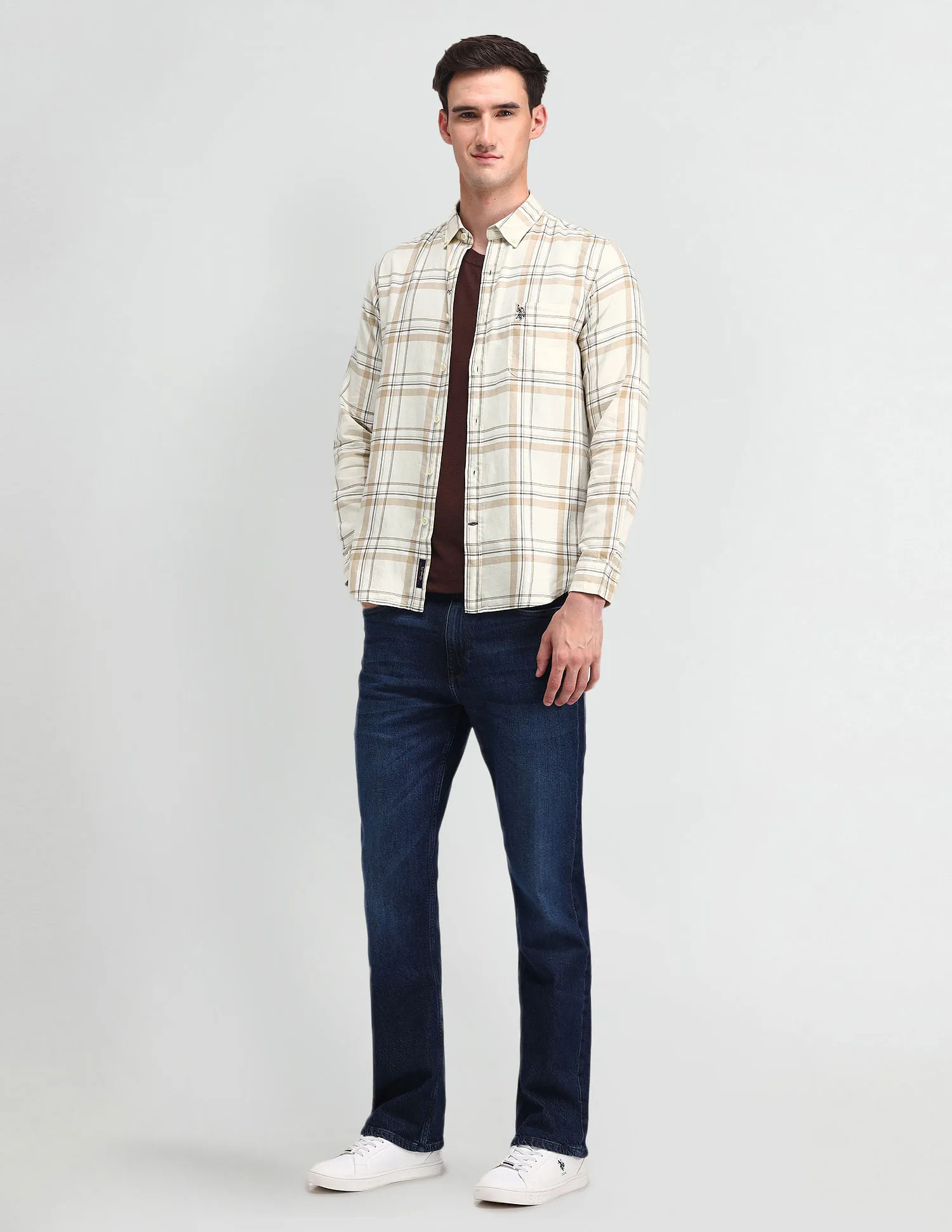 U.S. Polo Assn. Denim Co. Tartan Check Pure Cotton Shirt